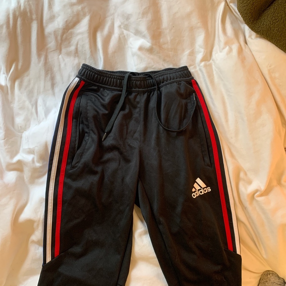 3 stripe adidas track pants